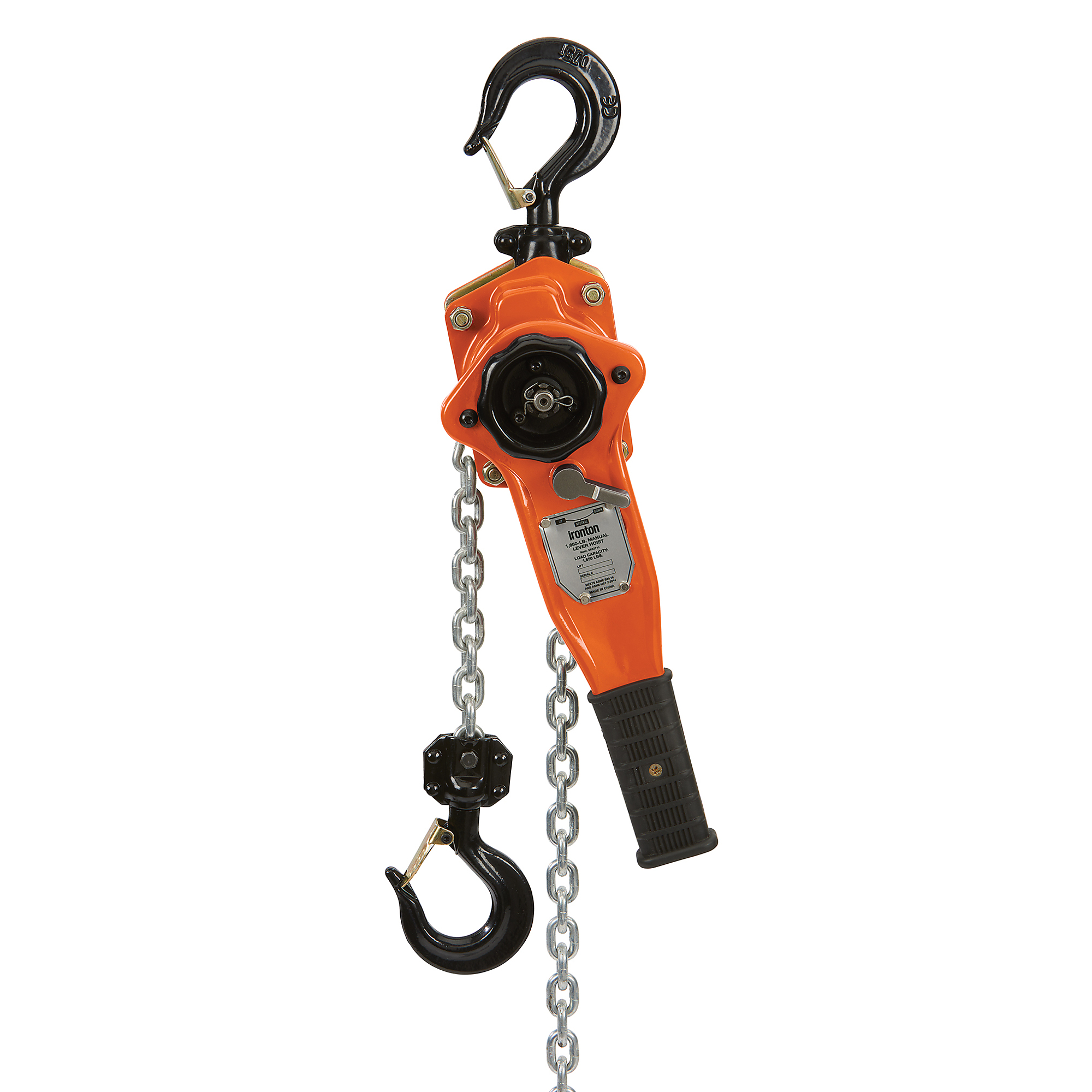 Ironton Lever Chain Hoist, 1650-Lb. Capacity, 4ft. Lift